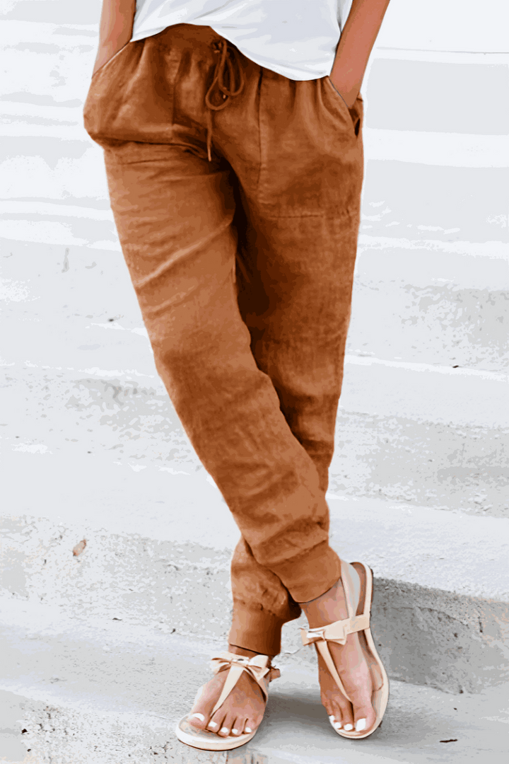 Riley | Tapered Jogger Pants With Drawstring Waist