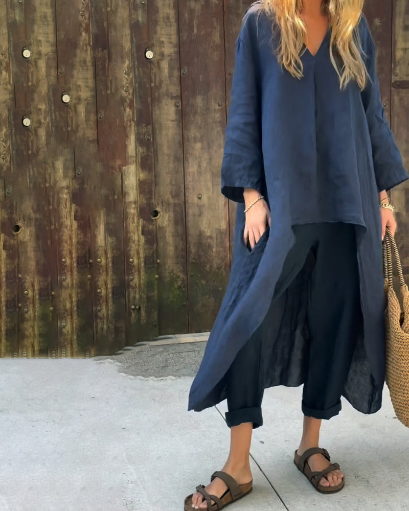 Roberta | Relaxed Two Piece Set with Long Tunic Top