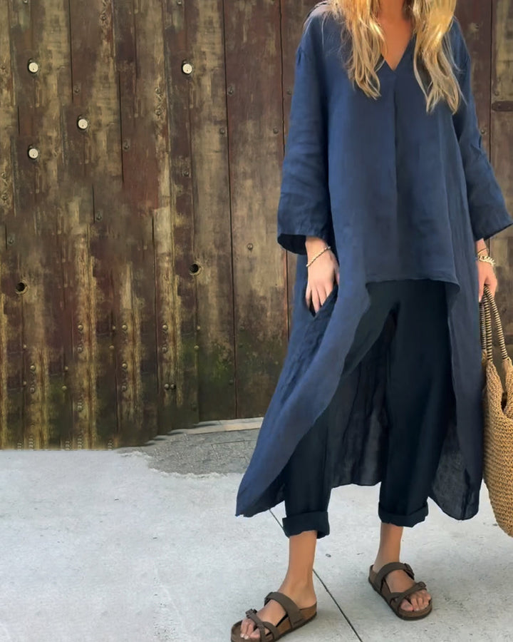 Roberta | Relaxed Two Piece Set with Long Tunic Top