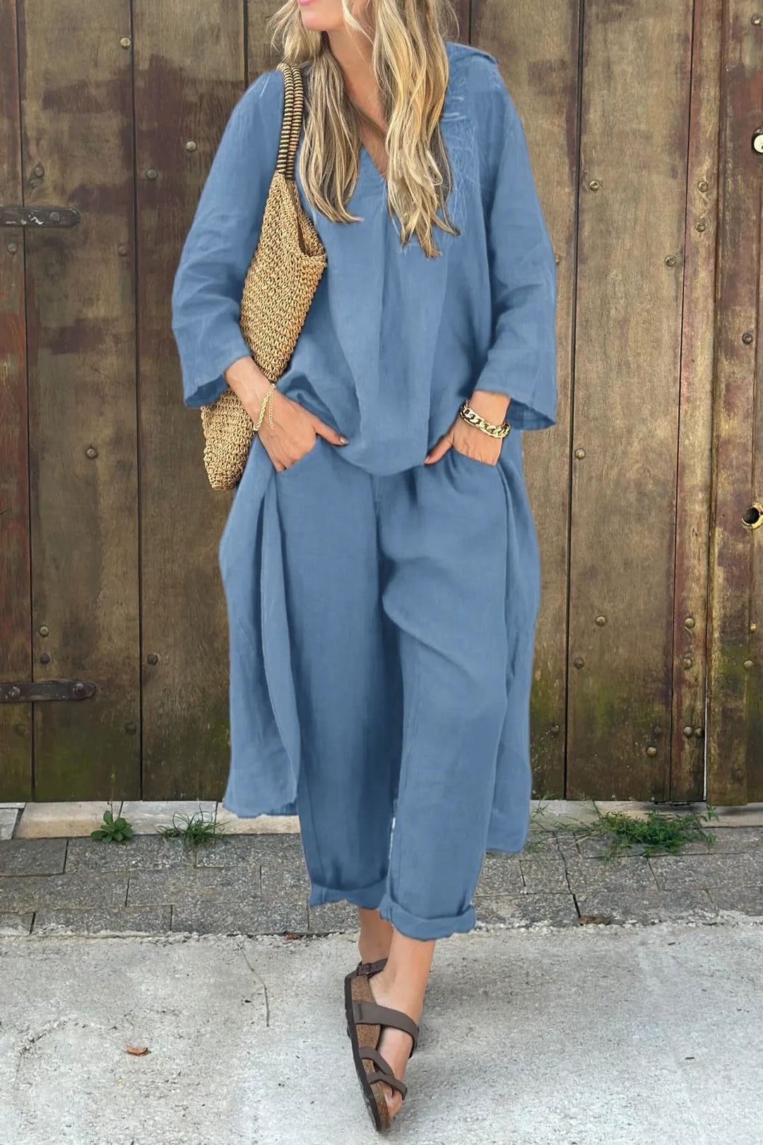 Roberta | Relaxed Two Piece Set with Long Tunic Top