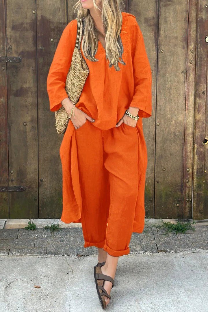 Roberta | Relaxed Two Piece Set with Long Tunic Top