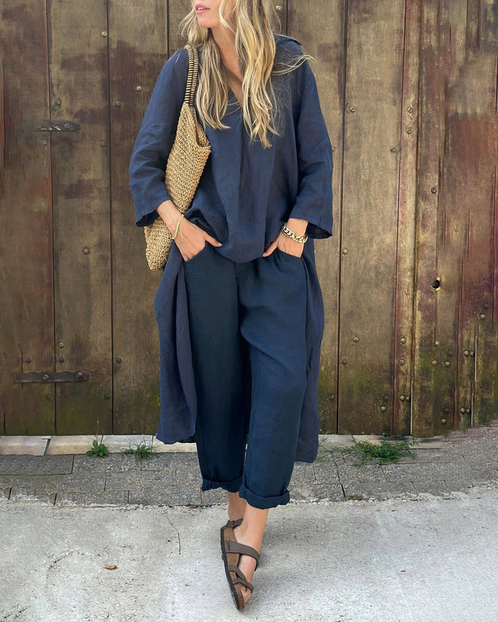 Roberta | Relaxed Two Piece Set with Long Tunic Top