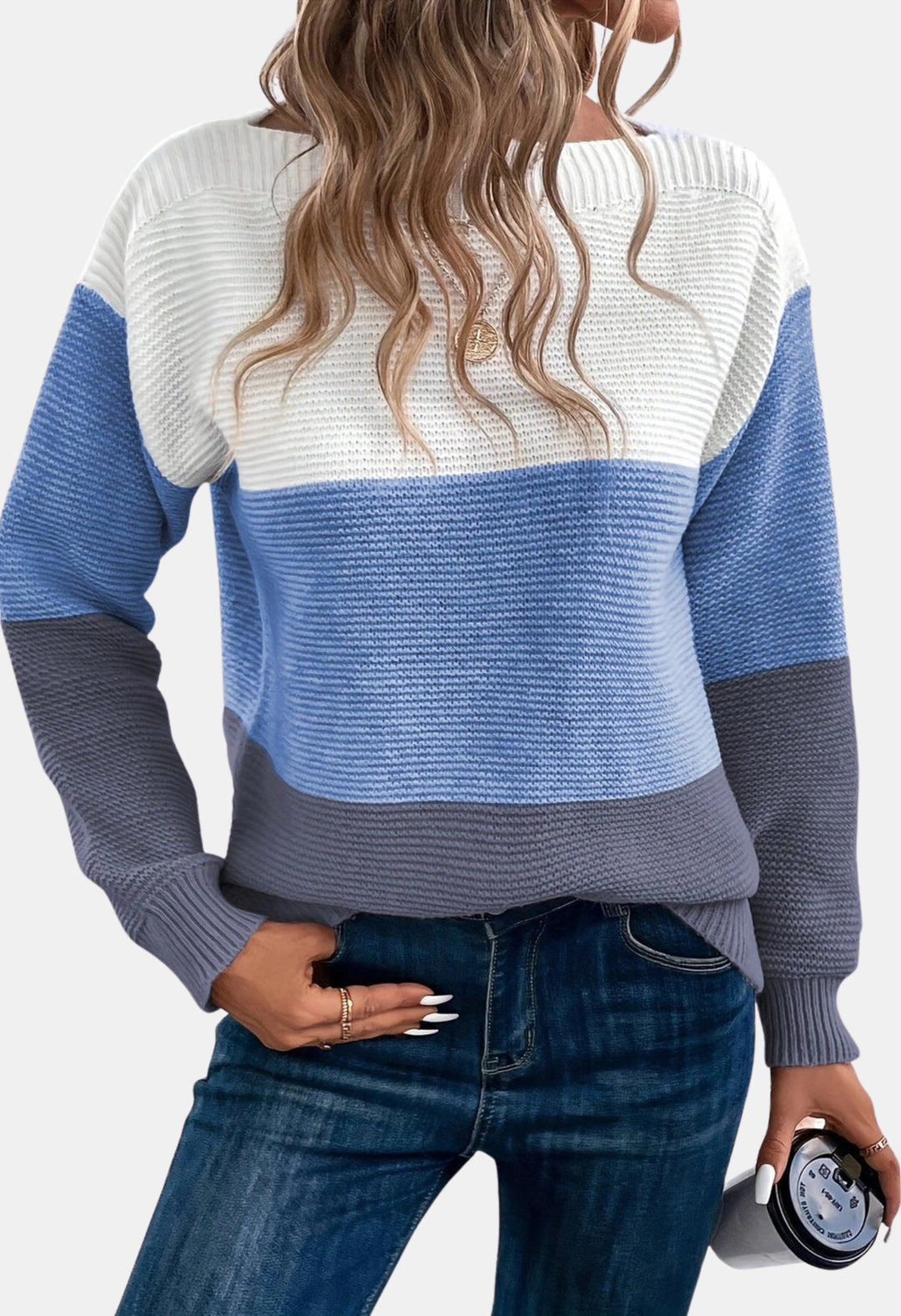 Rory | Color Block Ribbed Knit Sweater