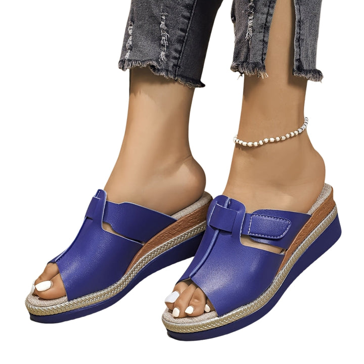 Rosaline | Platform Slide Sandals with Cutout Upper