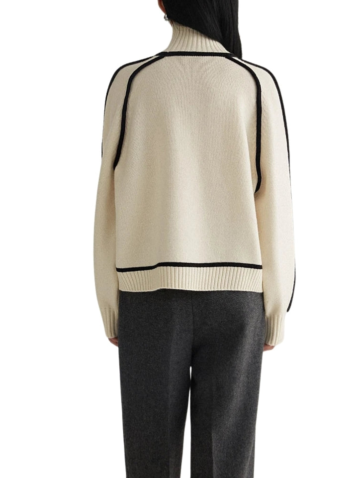 Rylie | Refined Turtleneck Sweater with Contrast Trim