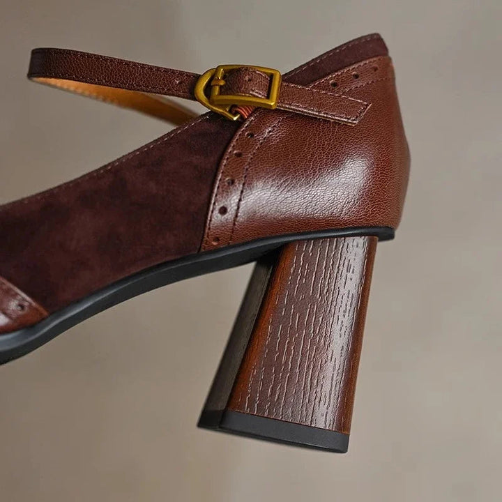 Constance | Vintage Square Toe Heels