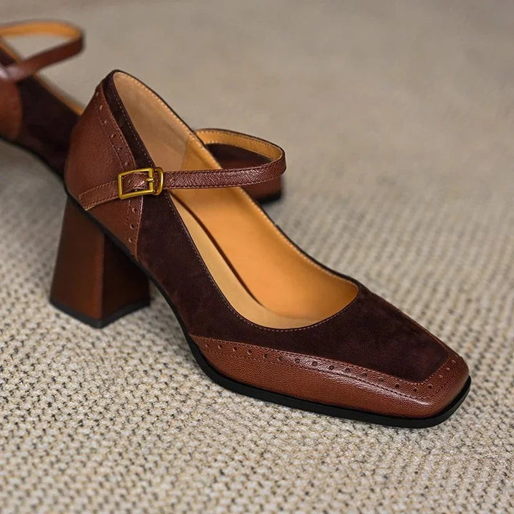 Constance | Vintage Square Toe Heels