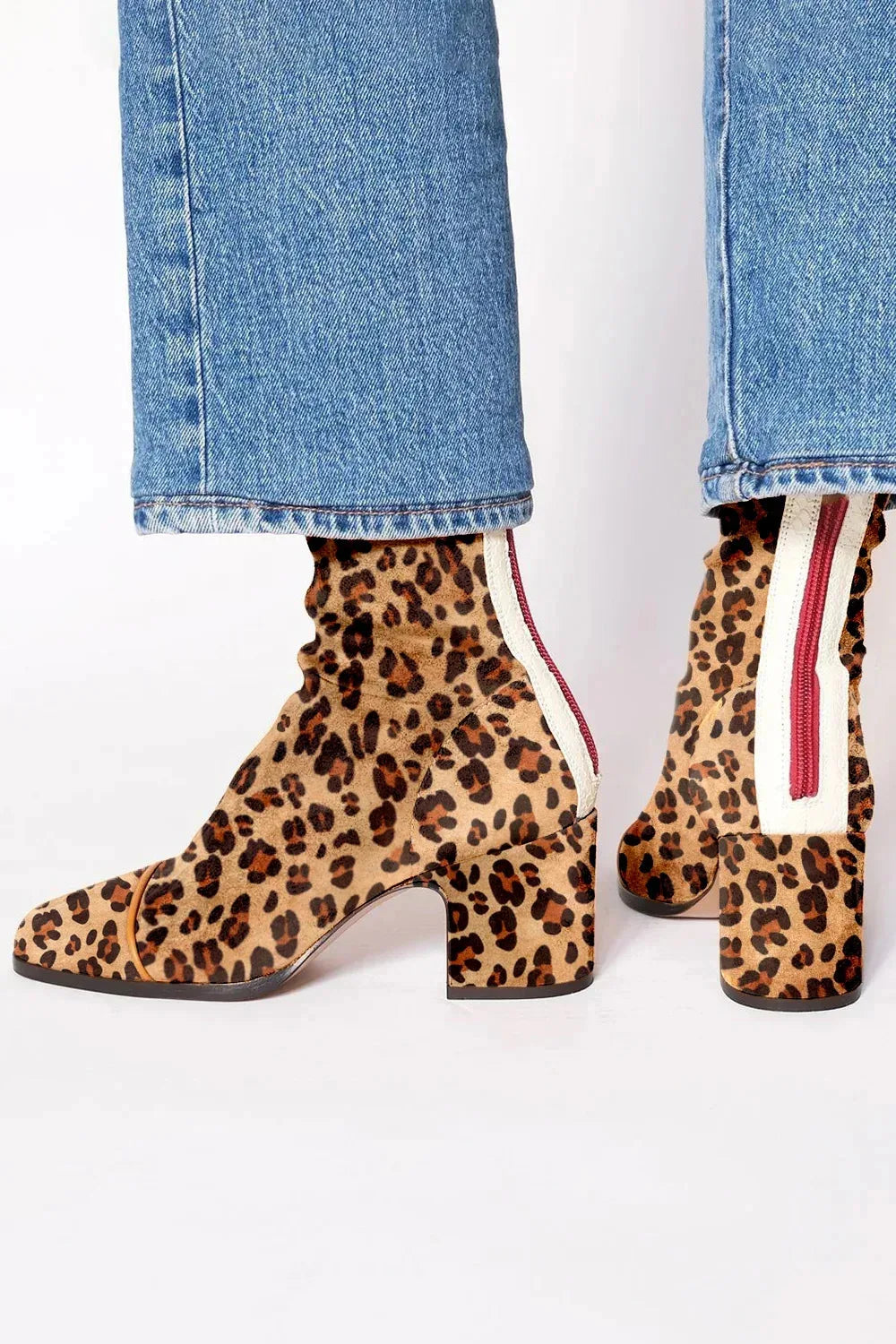 Samira | Square Toe Ankle Boots with Block Heel