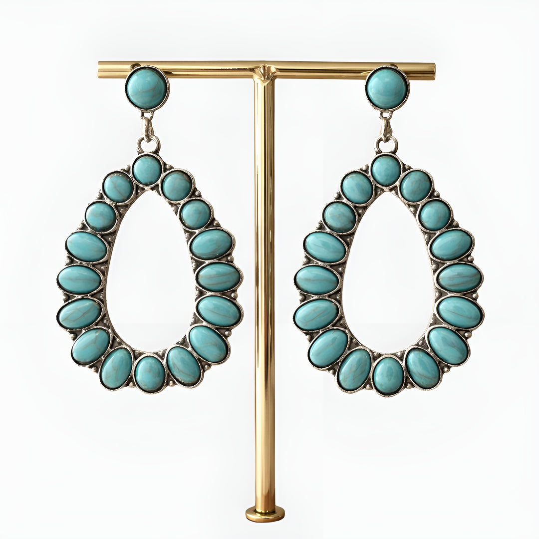 Sariah | Teardrop Crystal Drop Earrings