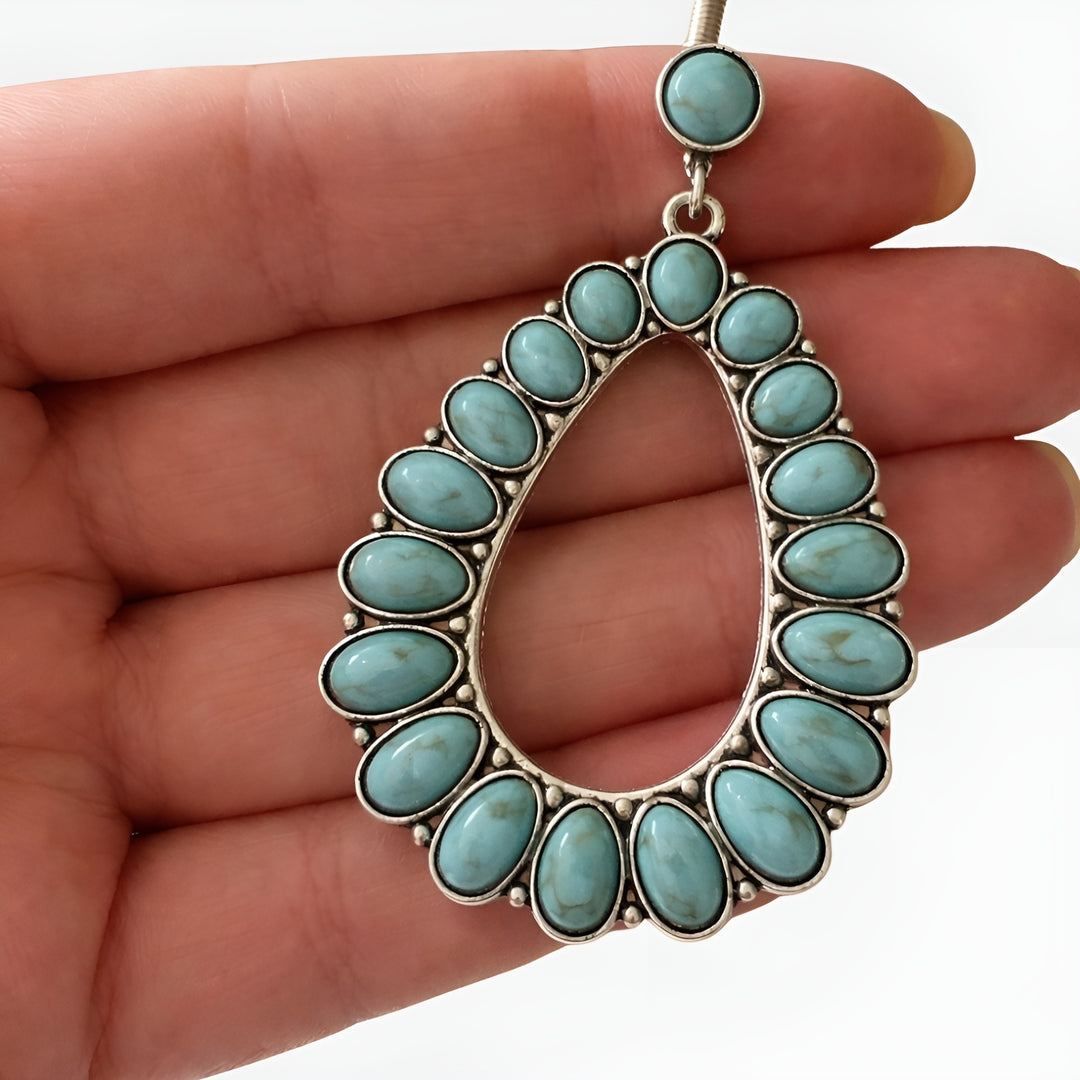Sariah | Teardrop Crystal Drop Earrings