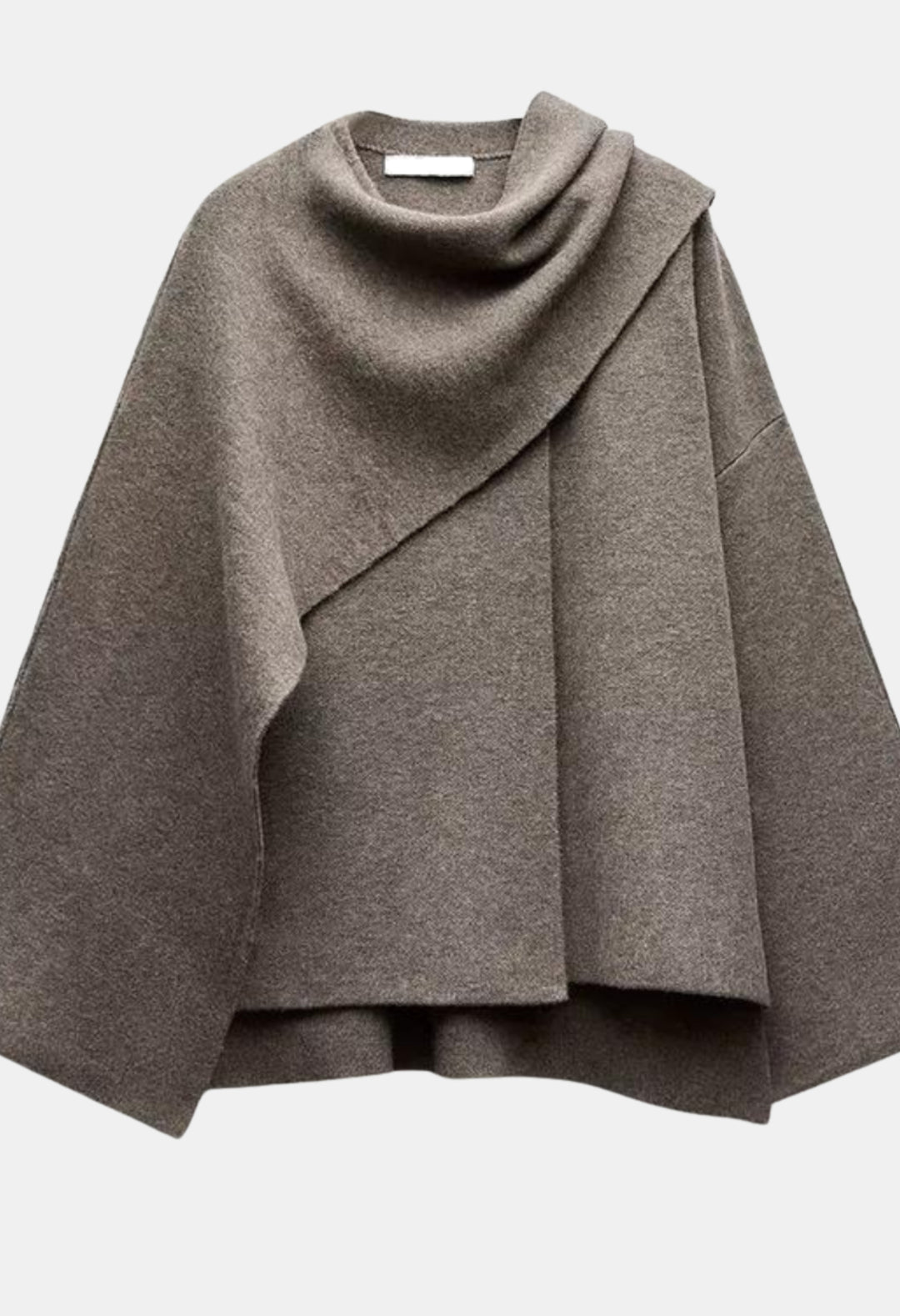 Scottie | Elegant Draped Cape with Button Detail