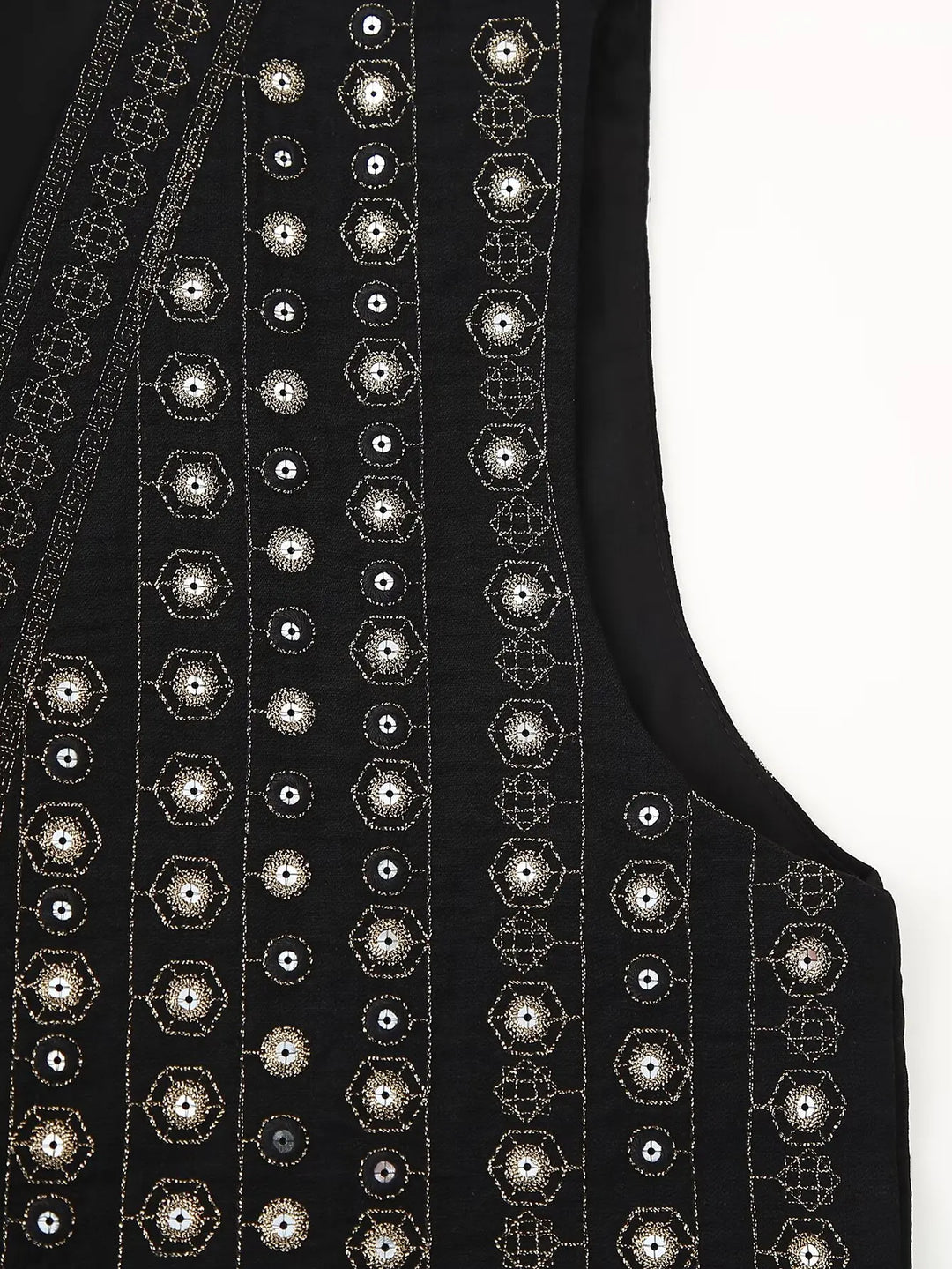 Selena | Embellished Boho Vest with Open Front