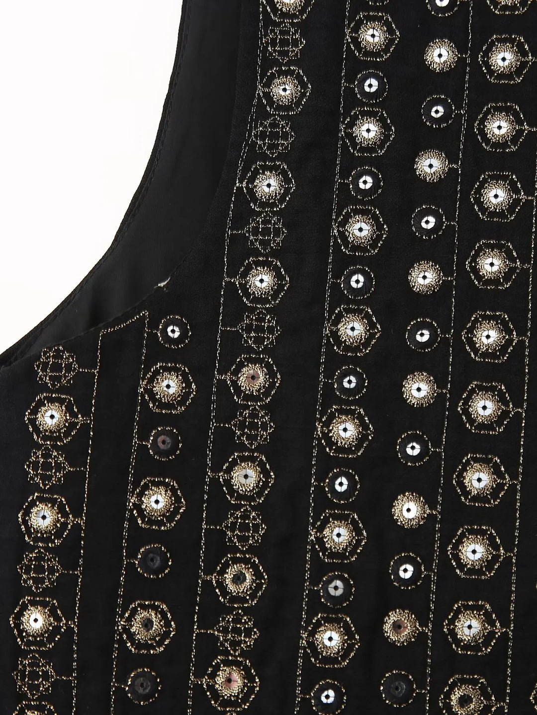 Selena | Embellished Boho Vest with Open Front