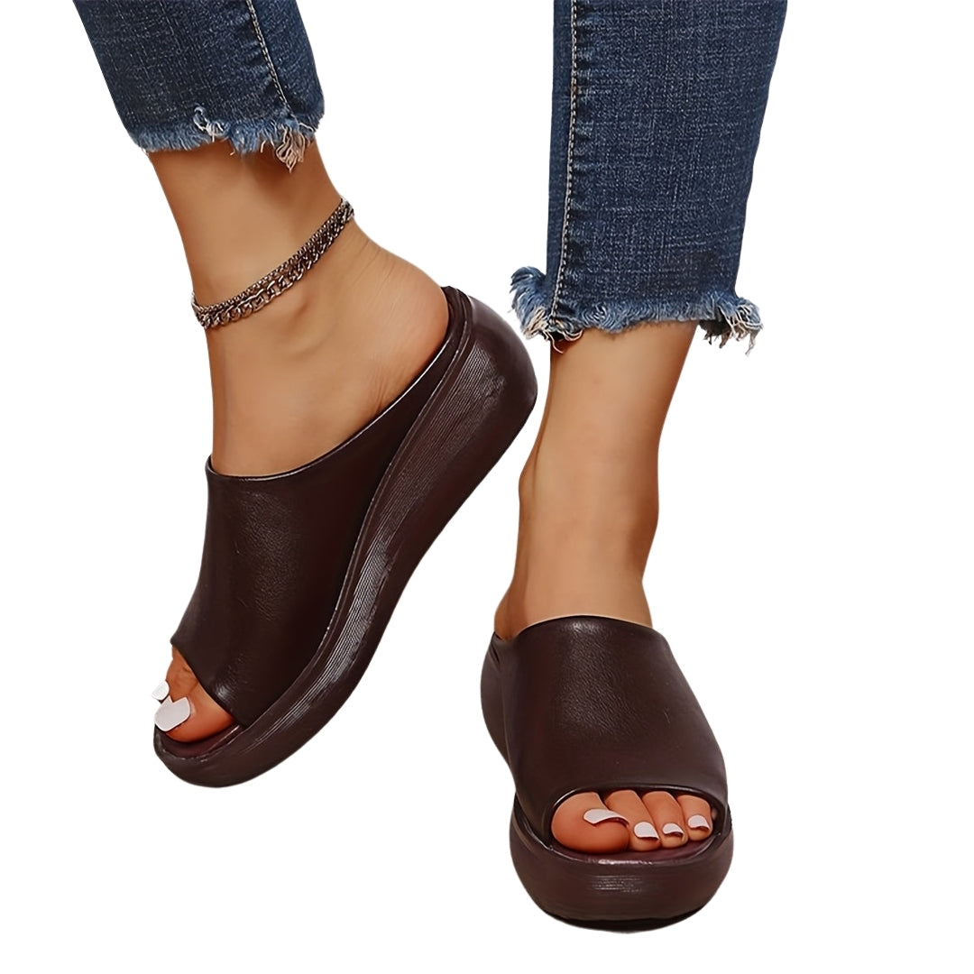 Seraphine | Platform Slide Sandals with Wide Upper