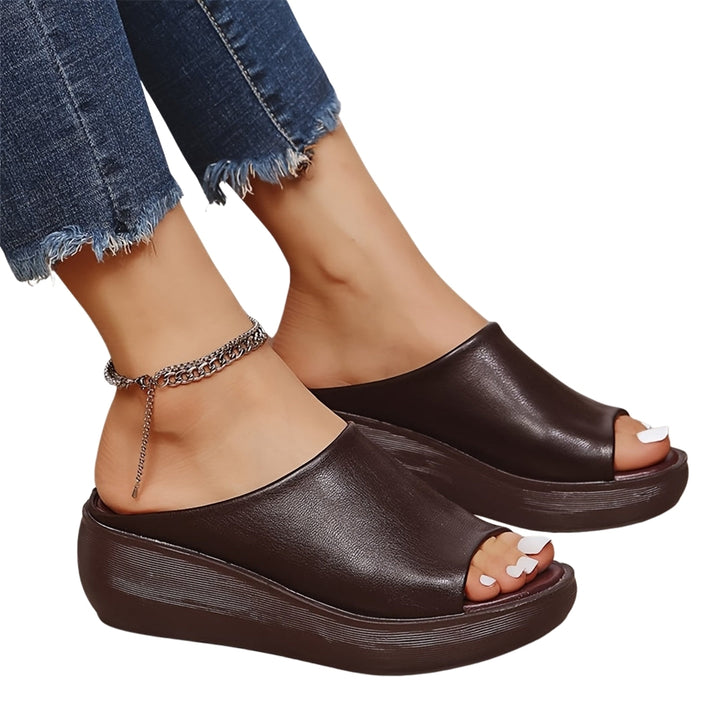 Seraphine | Platform Slide Sandals with Wide Upper