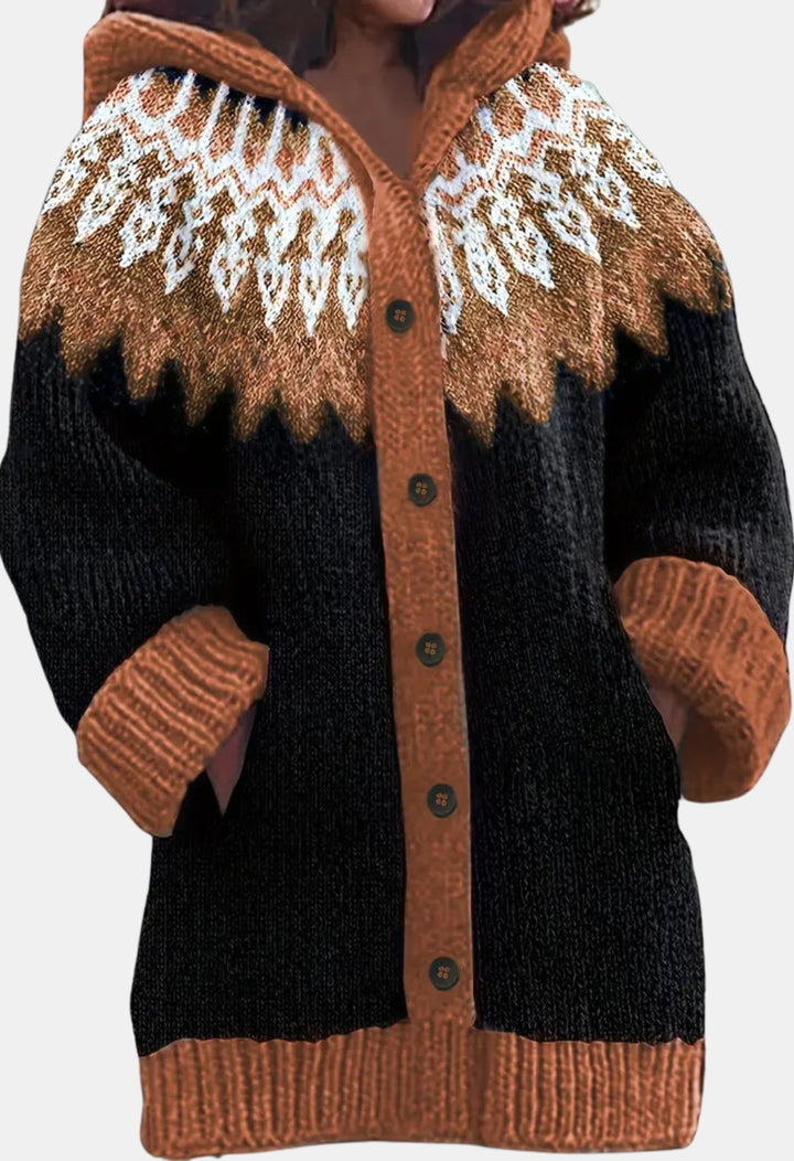 Sheridan | Hooded Knit Cardigan with Button Front