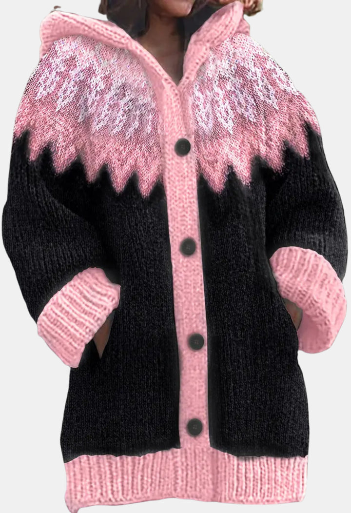 Sheridan | Hooded Knit Cardigan with Button Front