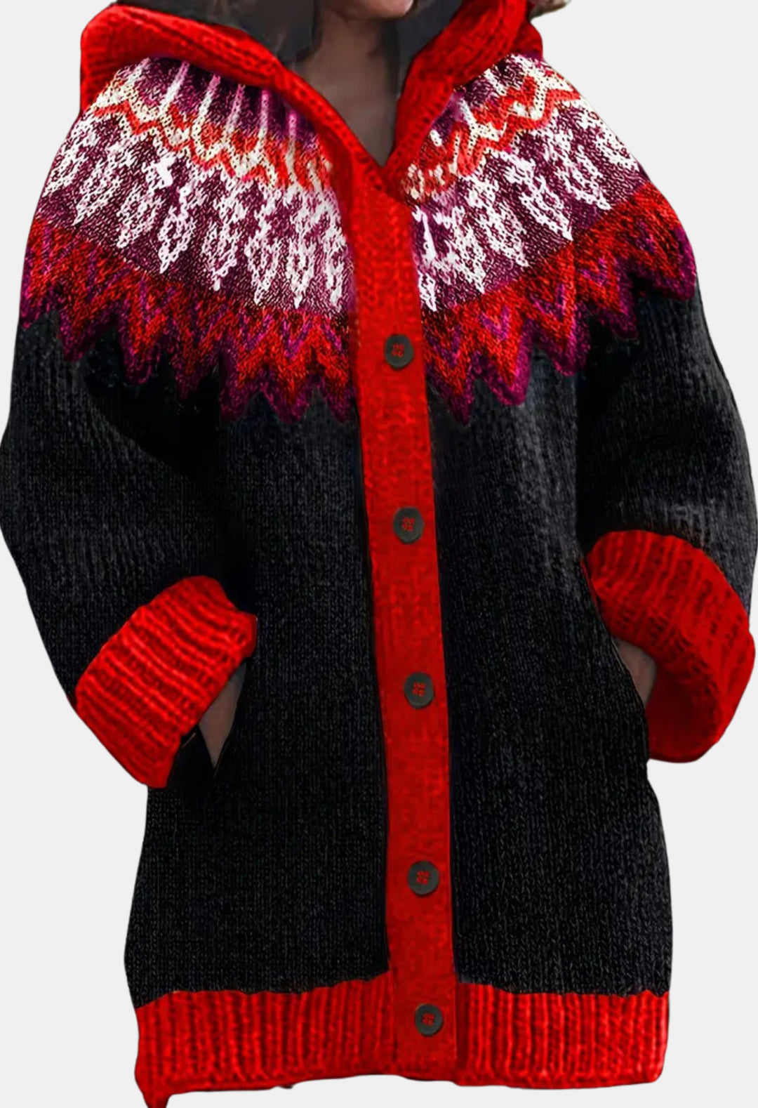 Sheridan | Hooded Knit Cardigan with Button Front