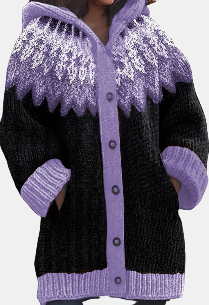 Sheridan | Hooded Knit Cardigan with Button Front