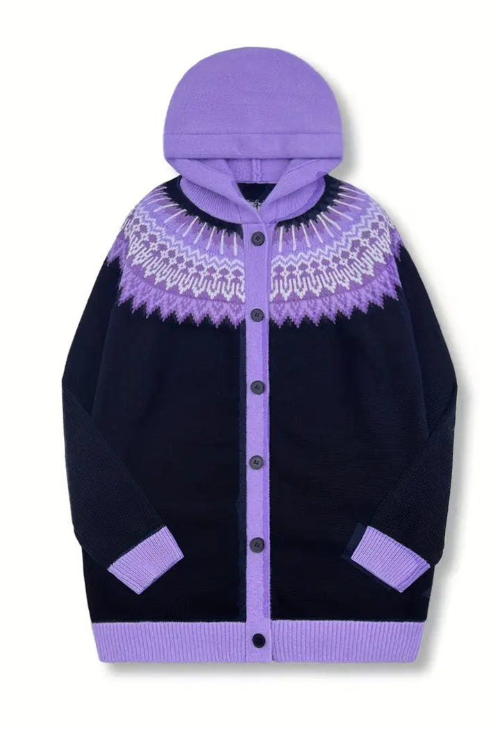 Sheridan | Hooded Knit Cardigan with Button Front