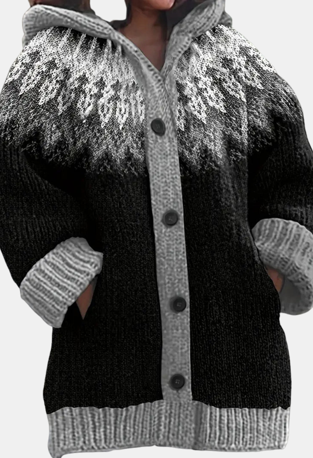 Sheridan | Hooded Knit Cardigan with Button Front