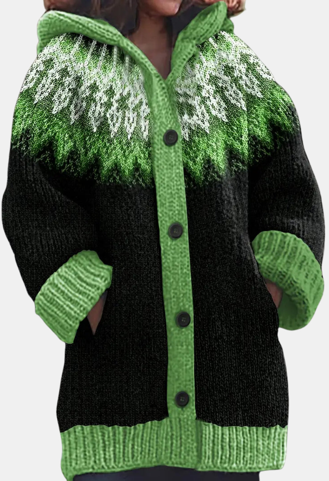 Sheridan | Hooded Knit Cardigan with Button Front