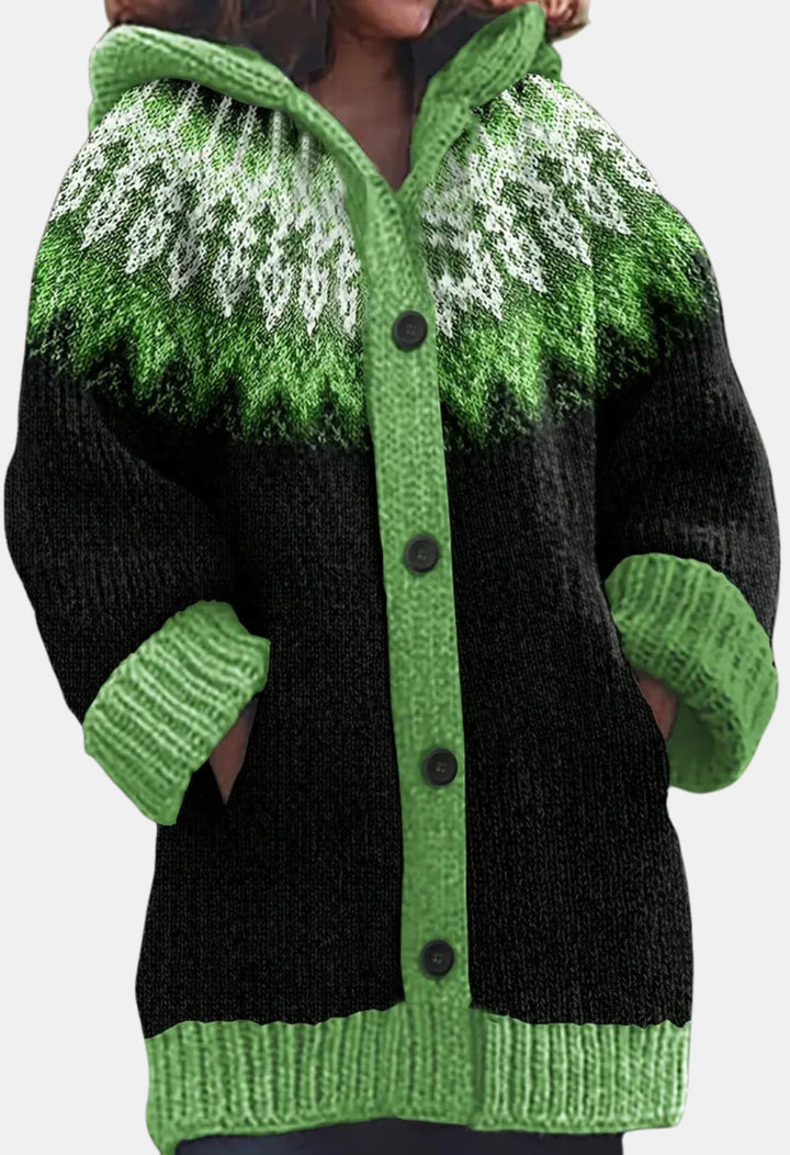 Sheridan | Hooded Knit Cardigan with Button Front