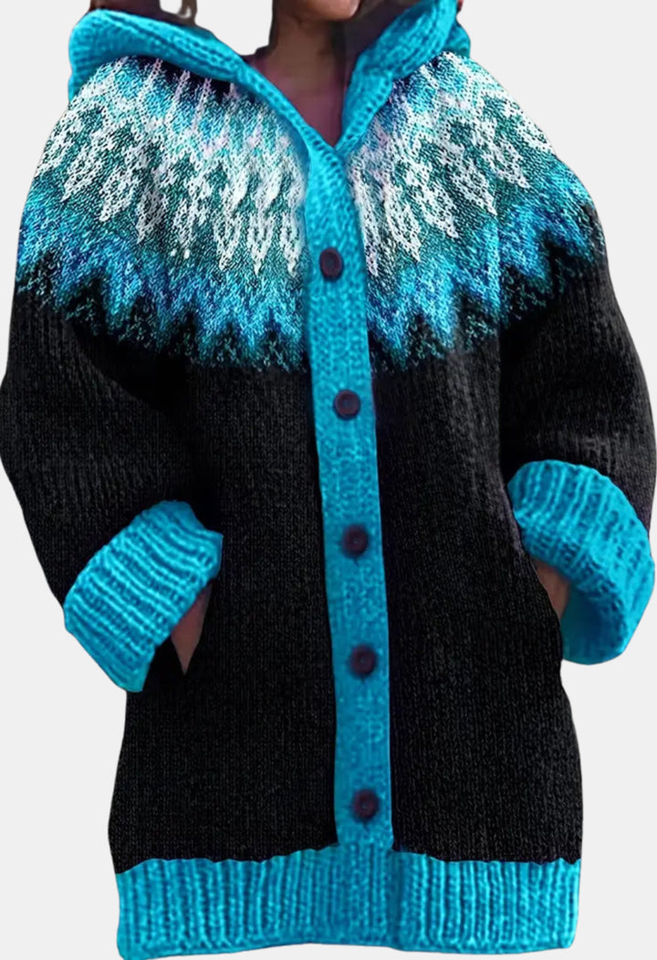 Sheridan | Hooded Knit Cardigan with Button Front