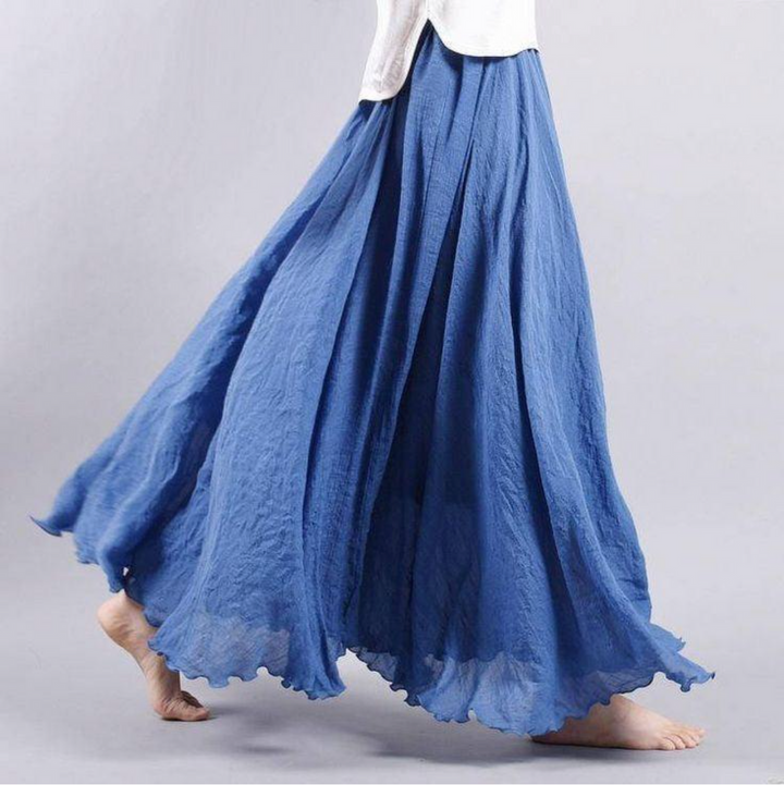 Sienna | Flowing Maxi Skirt With Ruffle Hem