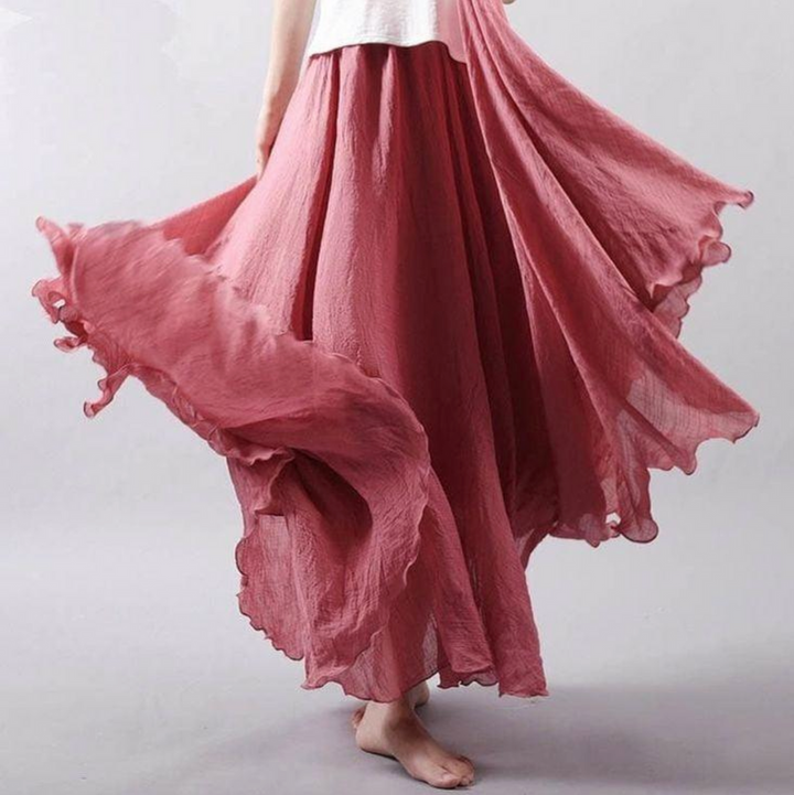 Sienna | Flowing Maxi Skirt With Ruffle Hem
