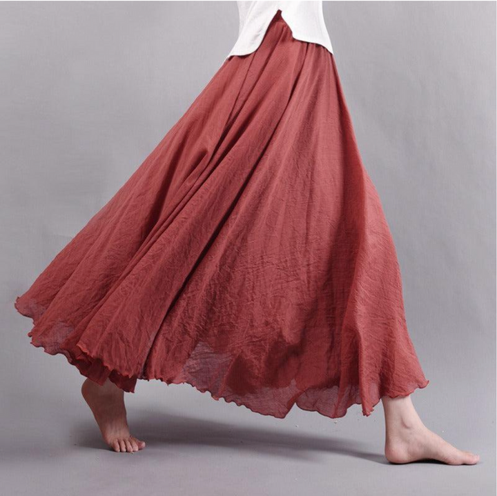 Sienna | Flowing Maxi Skirt With Ruffle Hem