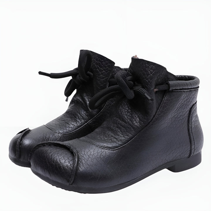 Sissie | Lace Up Ankle Boots with Plush Lining