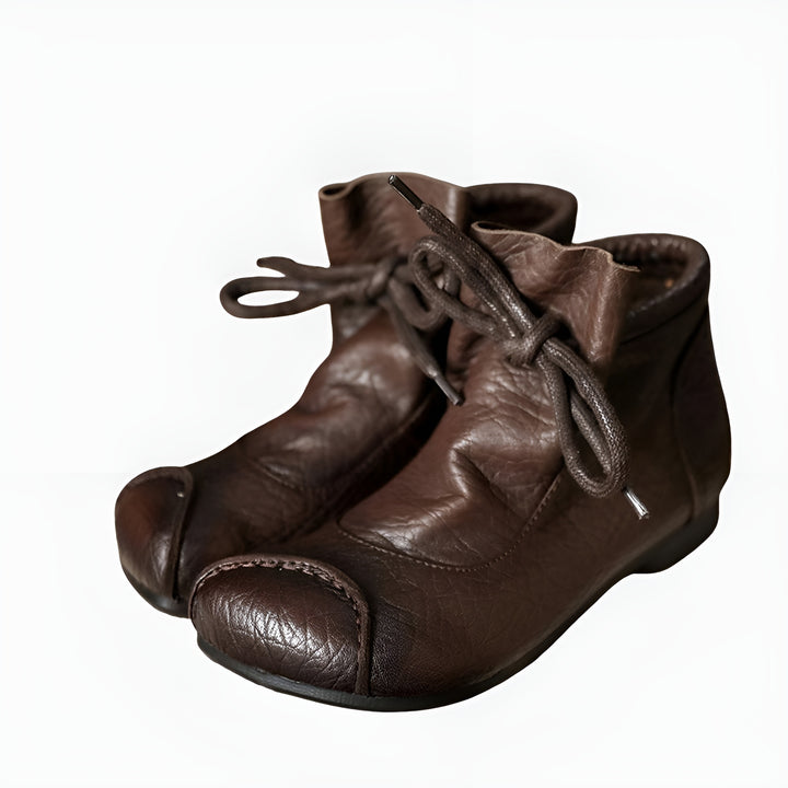 Sissie | Lace Up Ankle Boots with Plush Lining