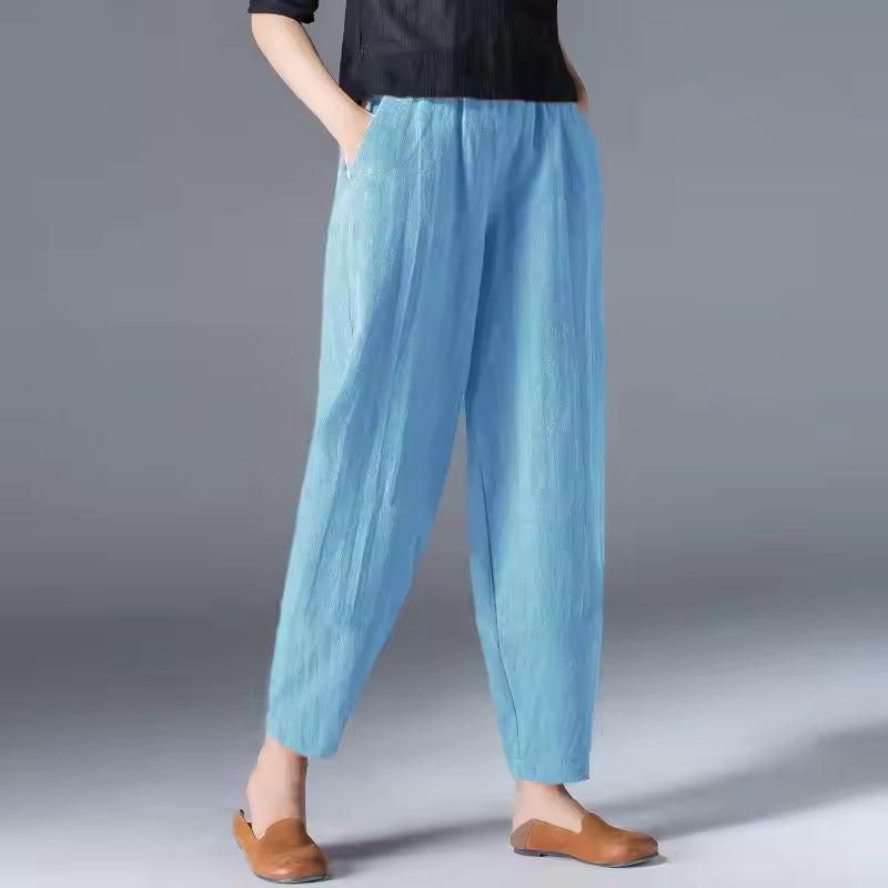 Sloane | Relaxed Tapered Pants With Elastic Waist