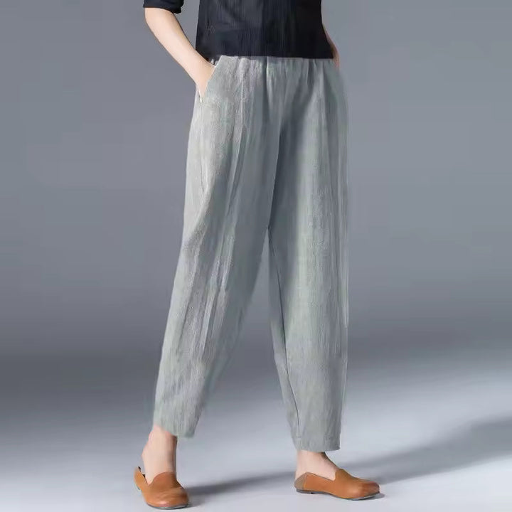 Sloane | Relaxed Tapered Pants With Elastic Waist