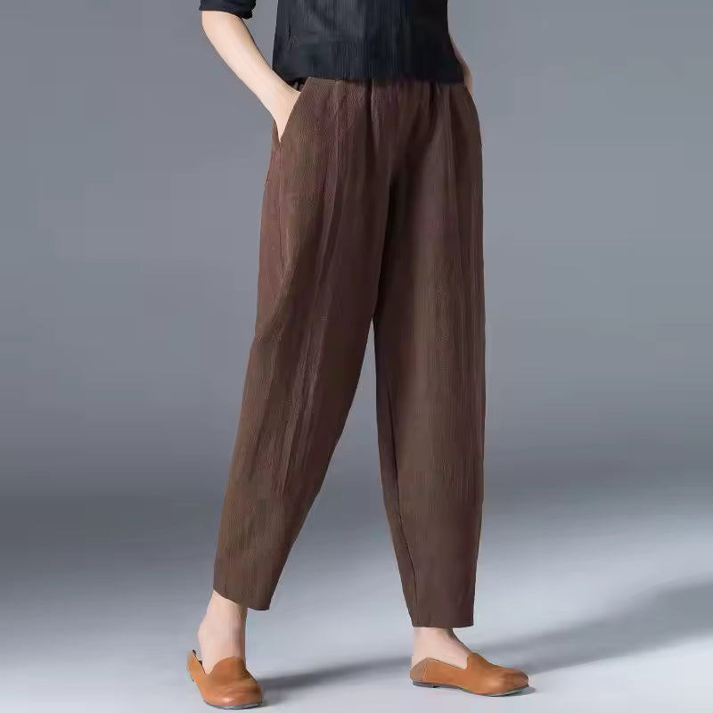 Sloane | Relaxed Tapered Pants With Elastic Waist