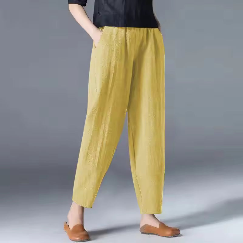 Sloane | Relaxed Tapered Pants With Elastic Waist