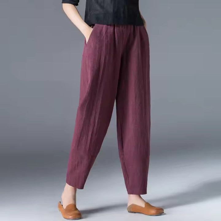 Sloane | Relaxed Tapered Pants With Elastic Waist