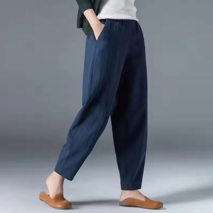 Sloane | Relaxed Tapered Pants With Elastic Waist