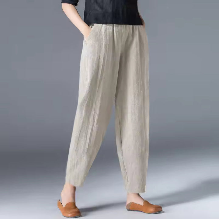 Sloane | Relaxed Tapered Pants With Elastic Waist