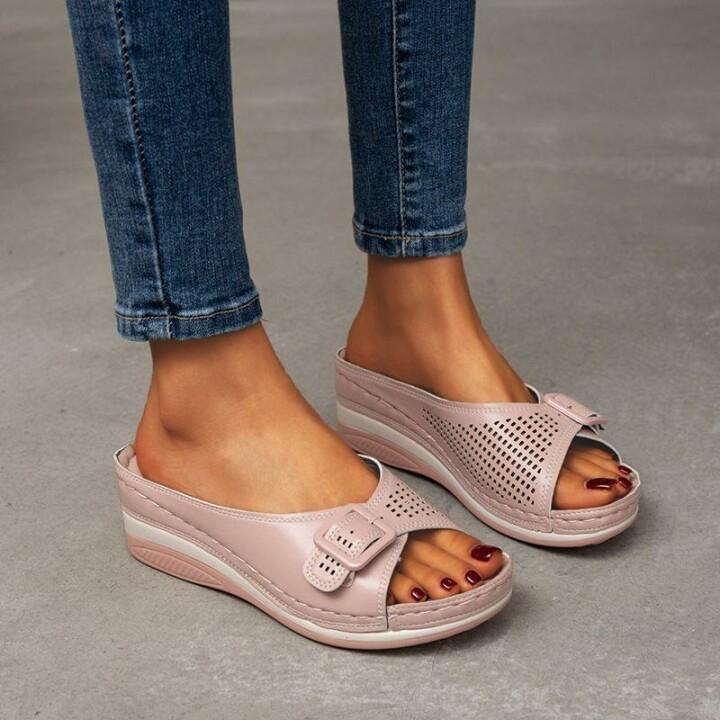 Sophie | Slide Sandals with Adjustable Strap