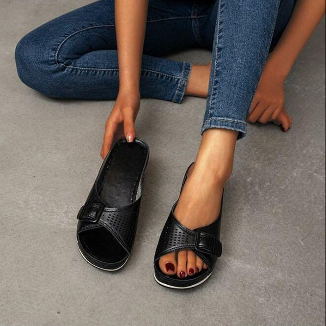 Sophie | Slide Sandals with Adjustable Strap