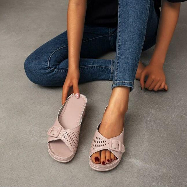 Sophie | Slide Sandals with Adjustable Strap