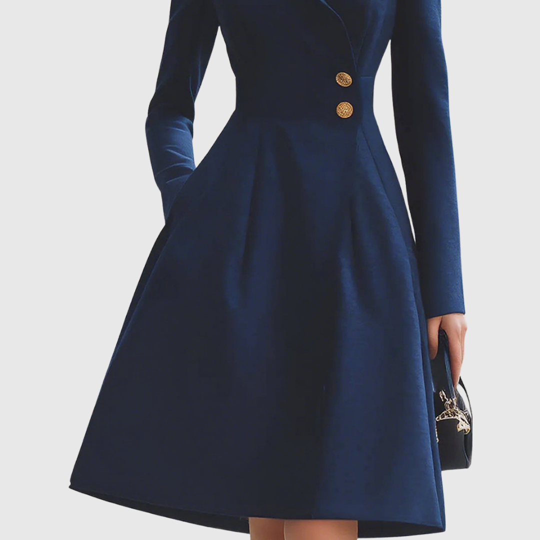 Sorelle | Structured Coat-Style Midi Dress