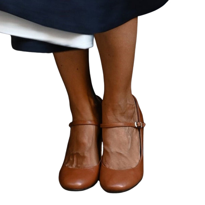 Tabassum | Classic Mary Jane Block Heel Pumps