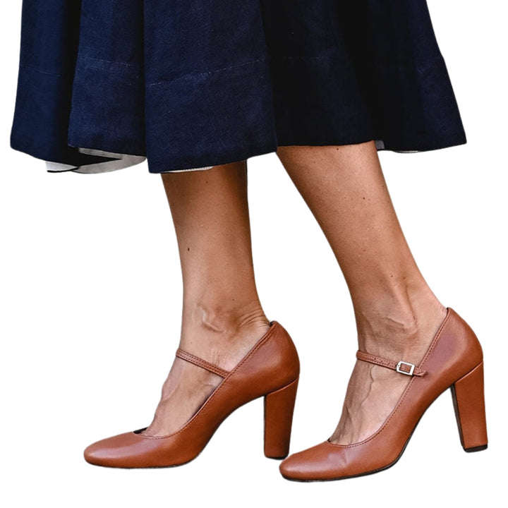 Tabassum | Classic Mary Jane Block Heel Pumps