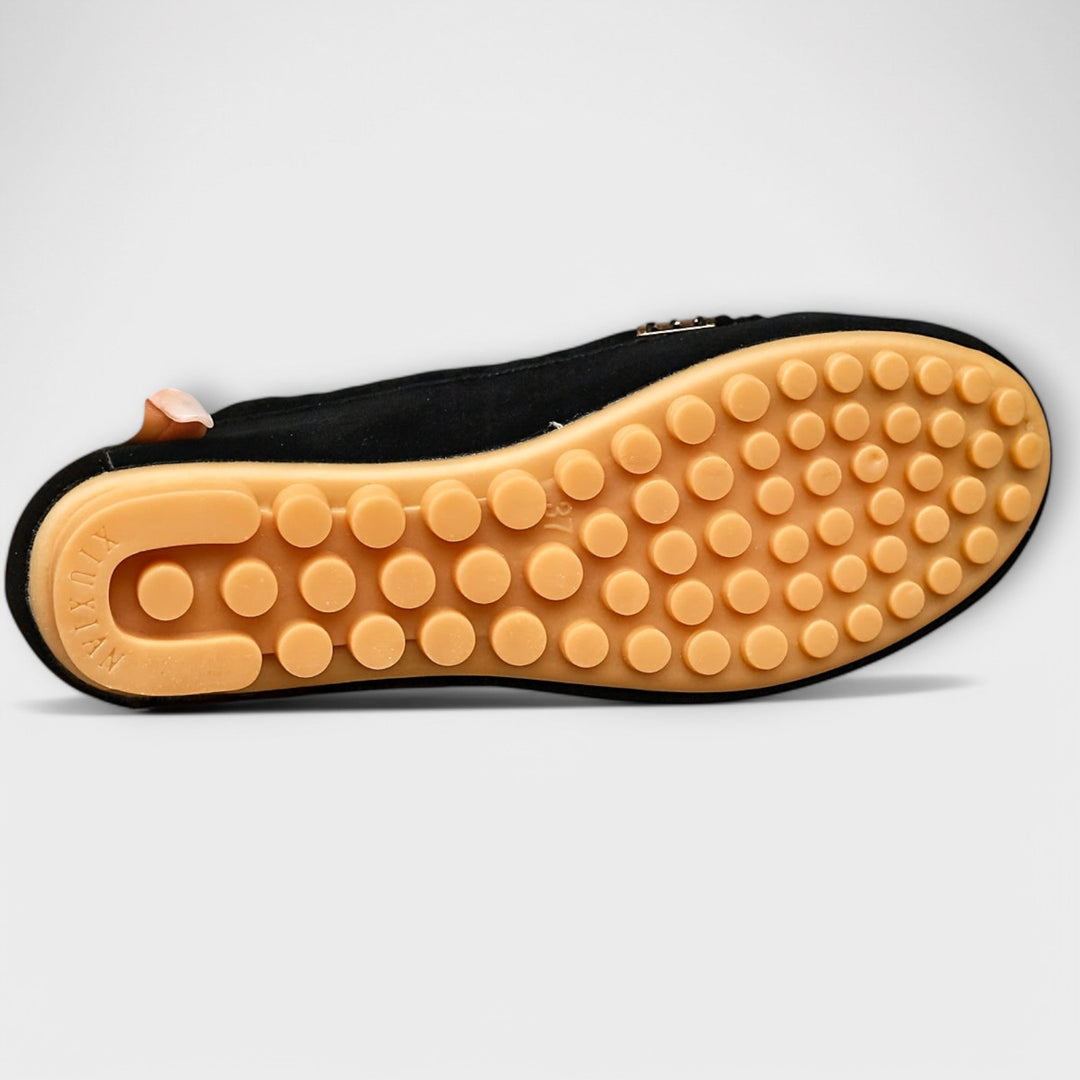 Tara | Classic Moccasin Loafers with Stitch Detail