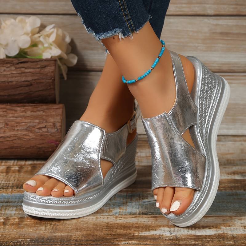 Tessa | Platform Sandals With Wide Strap Design