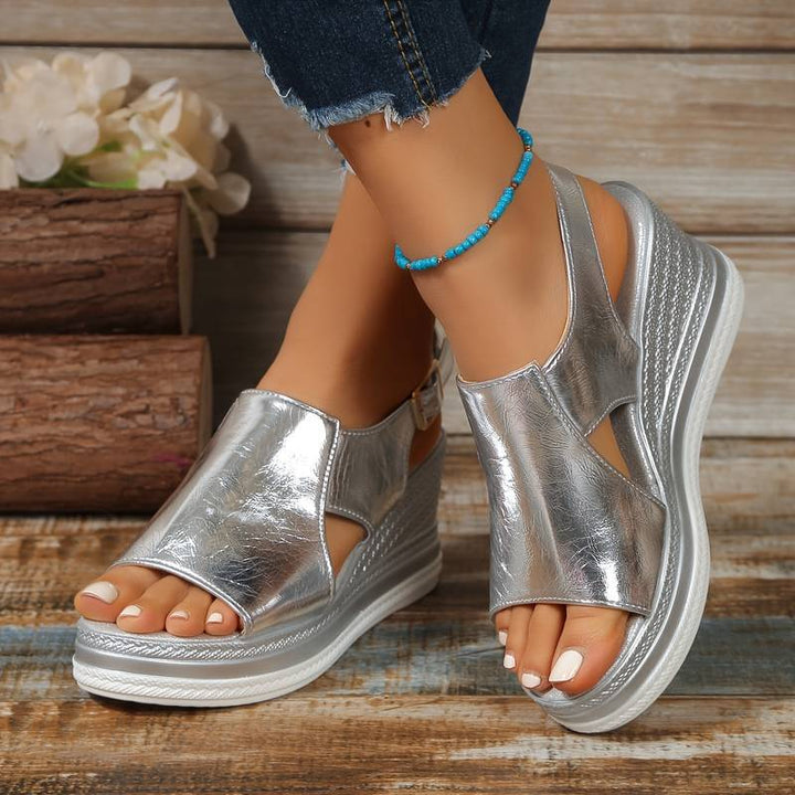 Tessa | Platform Sandals With Wide Strap Design