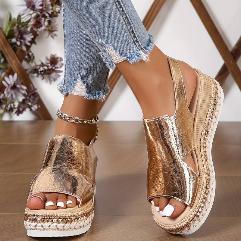 Tessa | Platform Sandals With Wide Strap Design